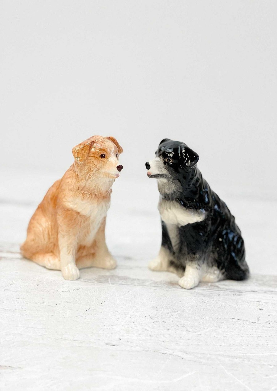 Home Decor Pacific Trading | Border Collie Salt & Pepper Shakers