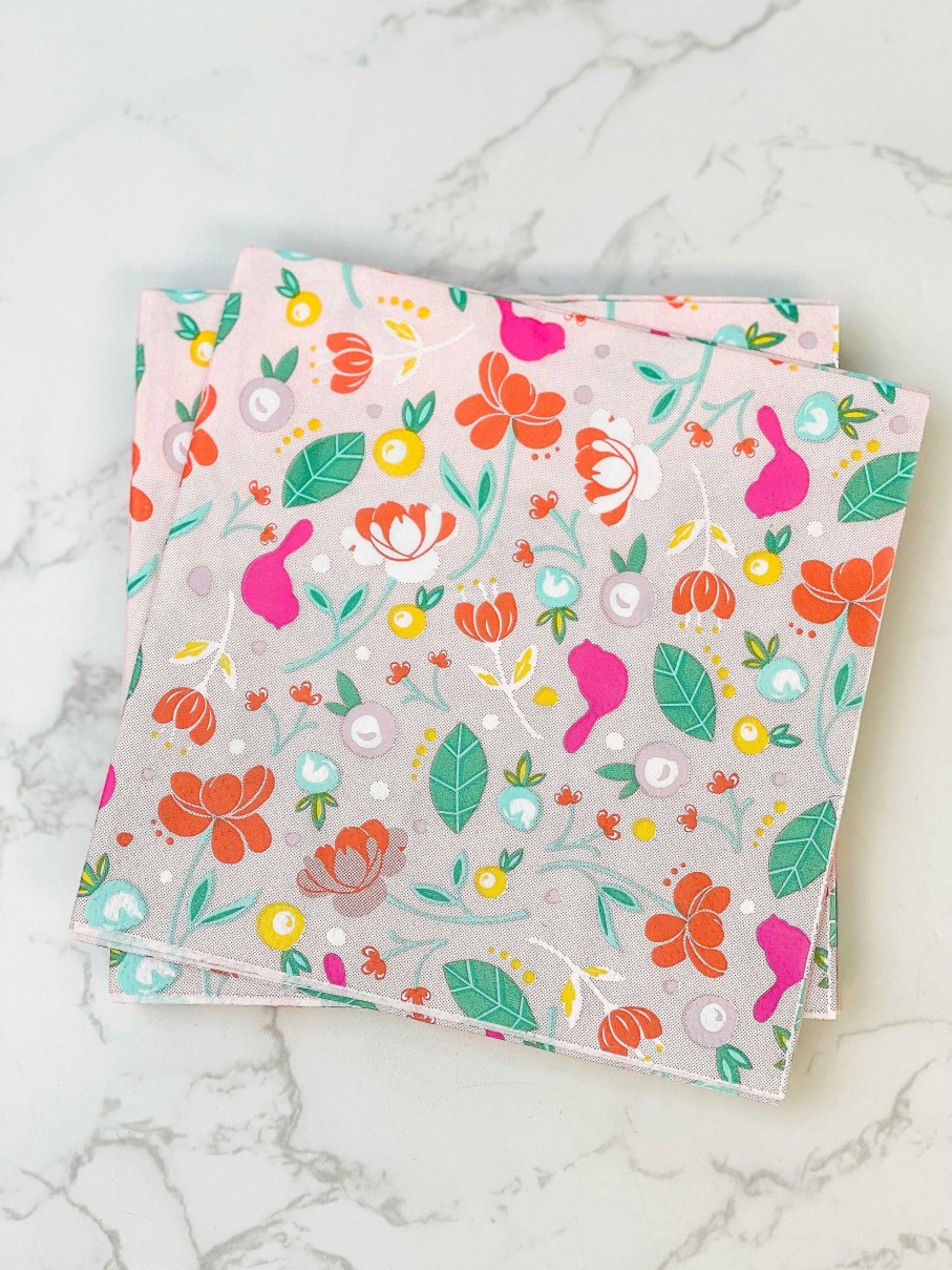 Home Decor Nora Fleming | Hummingbird Cocktail Napkins By Nora Fleming