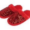 Shoes Snoozies! | Snoozies! Sequin Glam Slides - Ruby Red