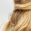 Accessories Prep Obsessed FC Hair Ties & Clips | Half Moon Claw Clip - Clear