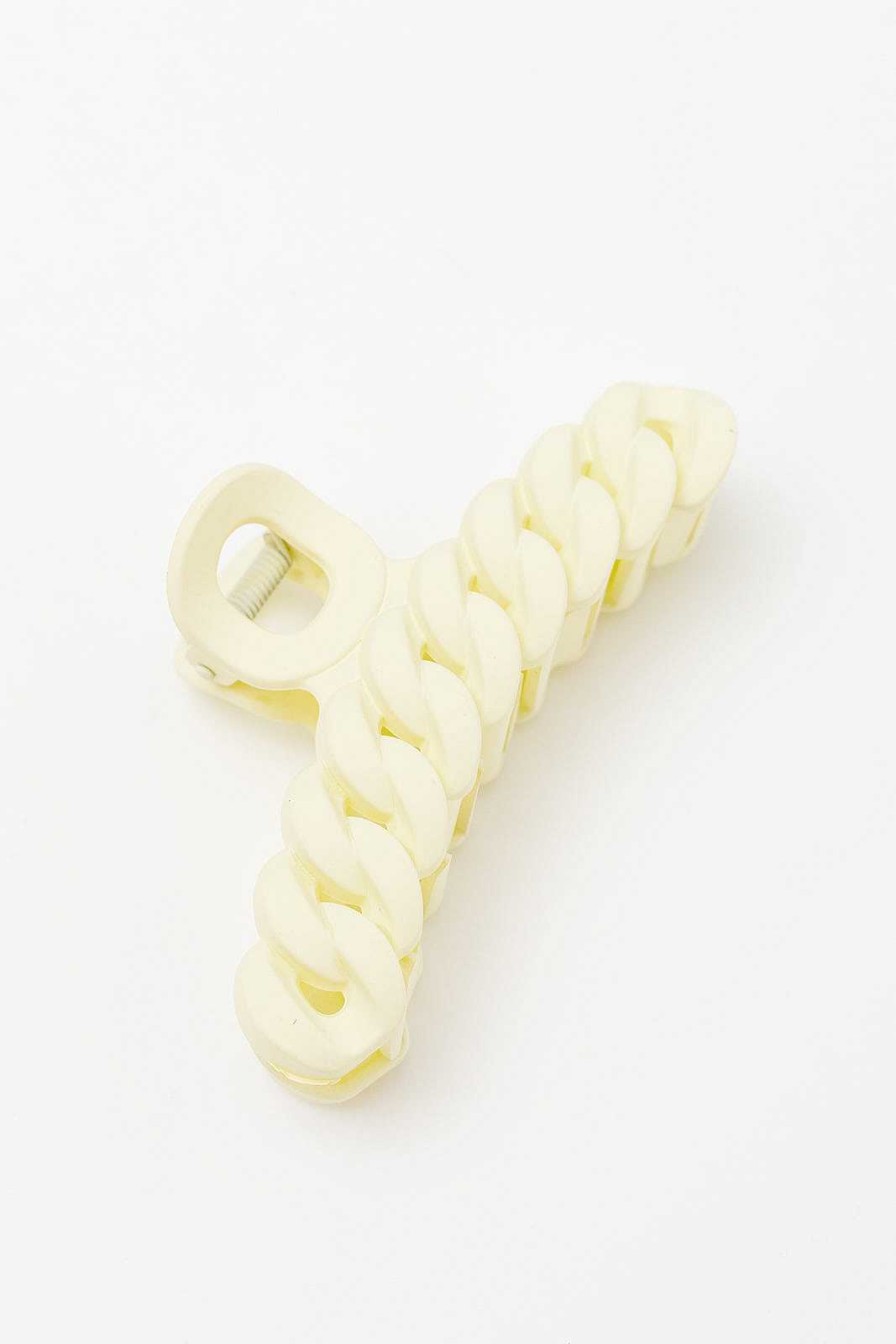 Accessories Ave Shops Hair Ties & Clips | Spiral Claw Clip In Light Yellow (Ships In 1-2 Weeks)