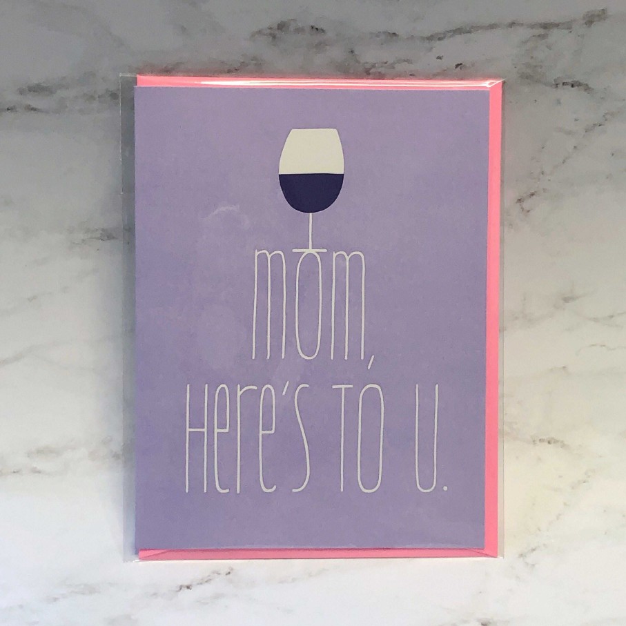 Home Decor Egg Press | Mom Here'S To You' Greeting Card