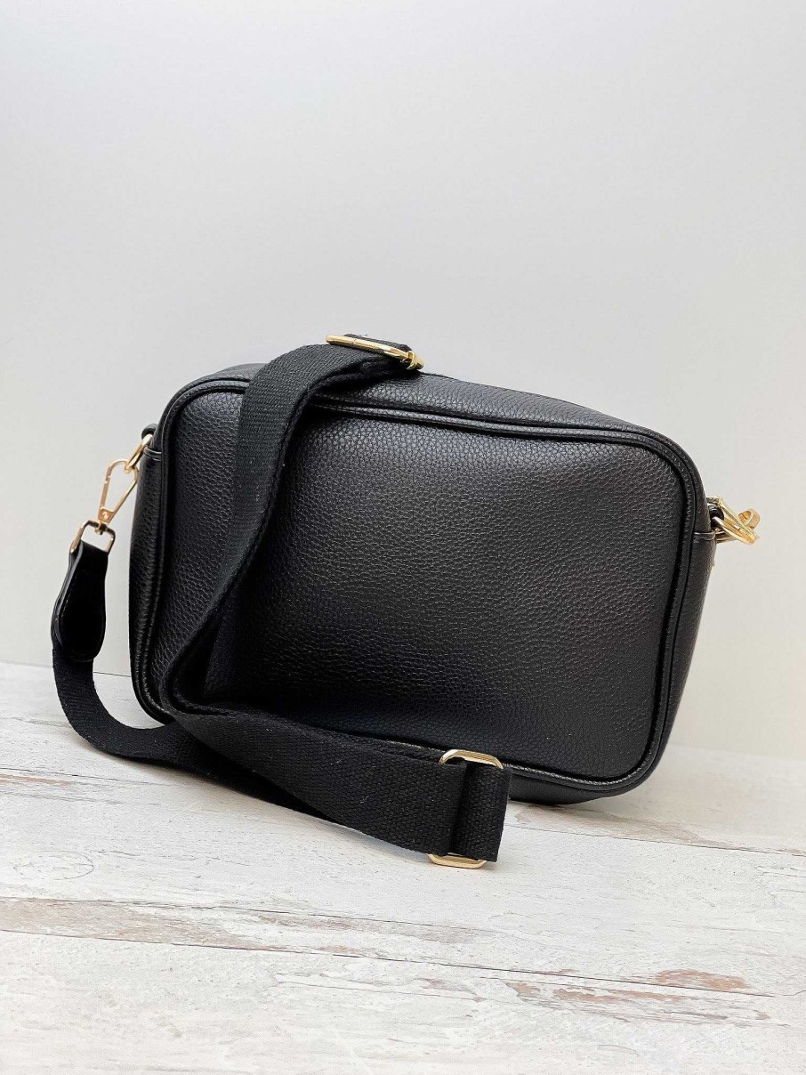 Accessories Prep Obsessed UNNI Crossbody Bags | Adeline Camera Crossbody Bag - Black