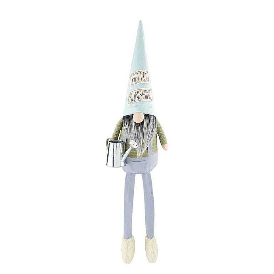 Home Decor Mud Pie | Deluxe Garden Dangle Gnomes By Mud Pie