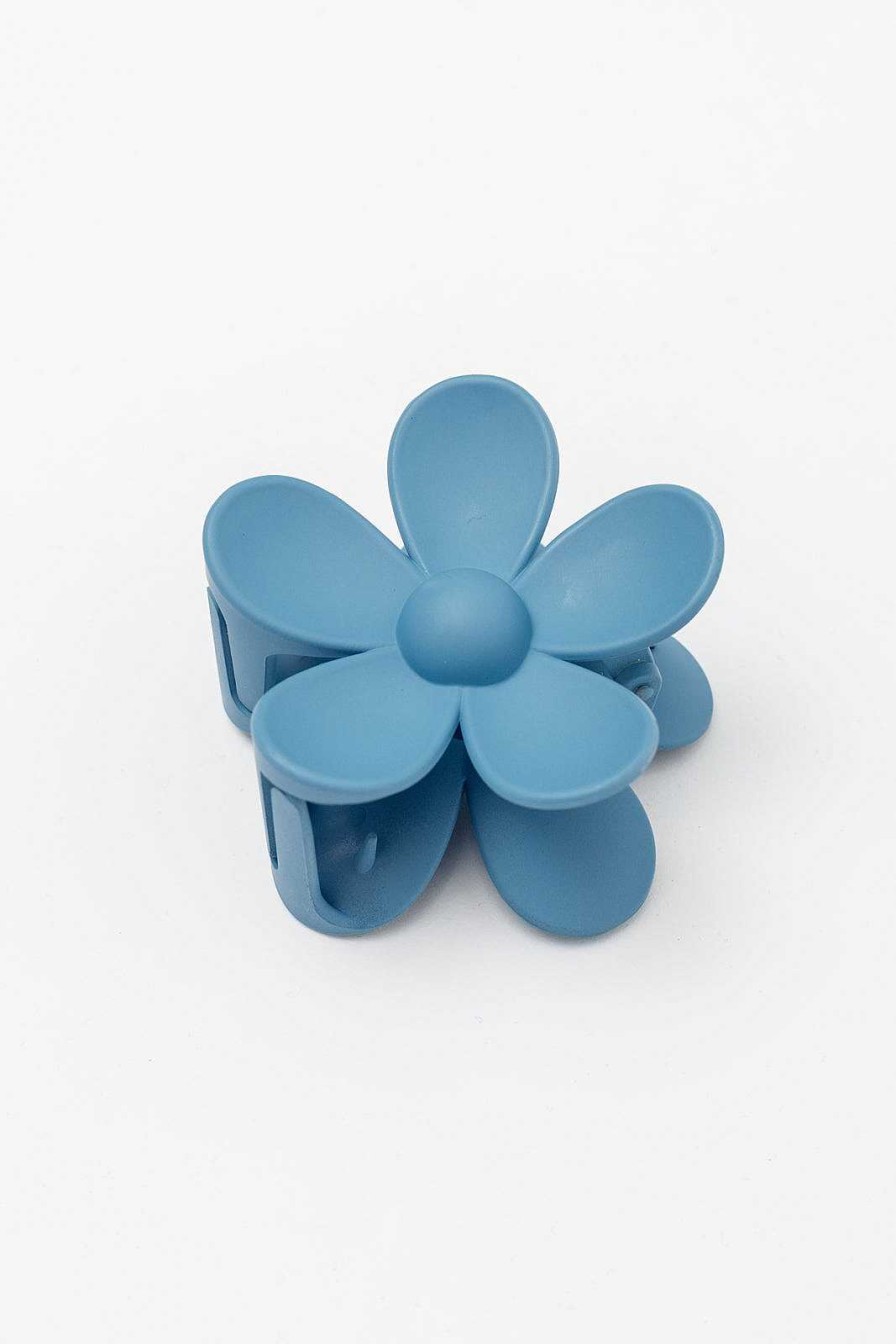 Accessories Ave Shops Hair Ties & Clips | Daisy Claw In Dusty Blue (Ships In 1-2 Weeks)