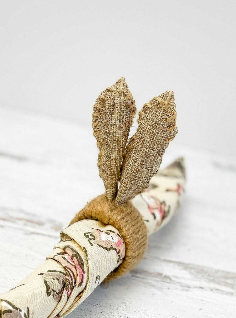 Home Decor The Royal Standard | Burlap Bunny Ears Napkin Ring