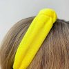 Accessories Prep Obsessed U&I Headbands | Neon Terry Knotted Headband - Yellow