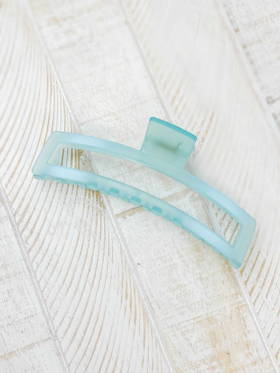 Accessories Prep Obsessed FC Hair Ties & Clips | Giant Frosted Claw Clip - Blue