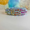 Accessories Brianna Cannon Headbands | Denim Headband With Rainbow Gradient Hand-Sewn Crystals By Brianna Cannon