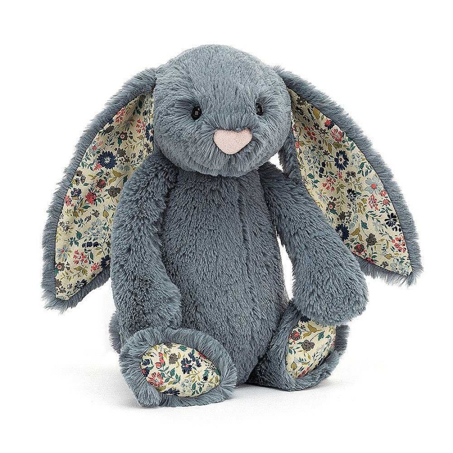 Home Decor Jellycat | Blossom Dusky Blue Bunny By Jellycat - Medium