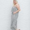 Clothing LHFourth Rompers & Jumpsuits | Modern Stripes Sleeveless Jumpsuit