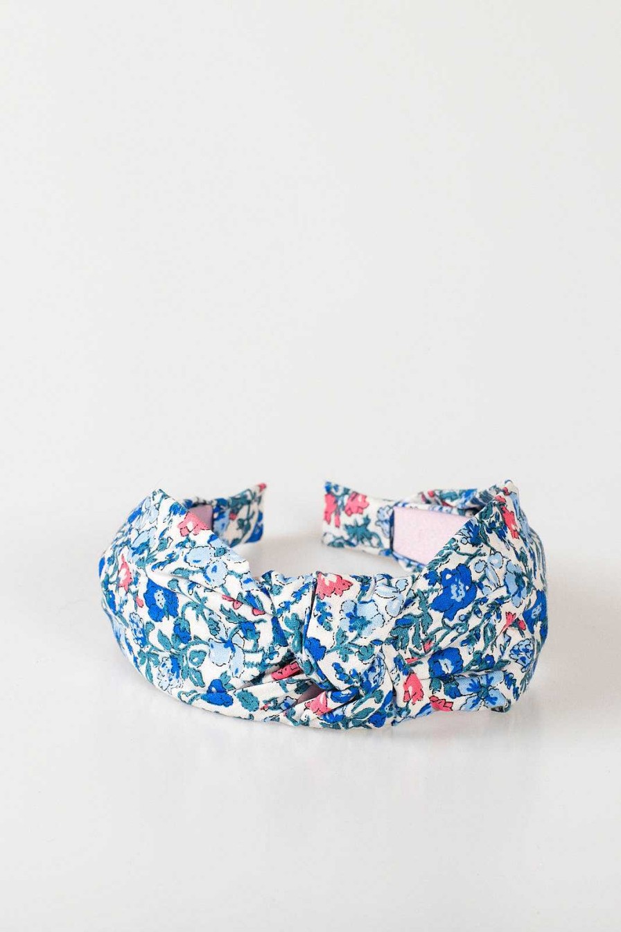 Accessories Violet & Brooks Hair Ties & Clips | Bridget Knot Headband - Sky