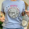 Clothing Prep Obsessed MM Graphic Tees | Happy New Year' Disco Ball Short Sleeve Graphic Tee