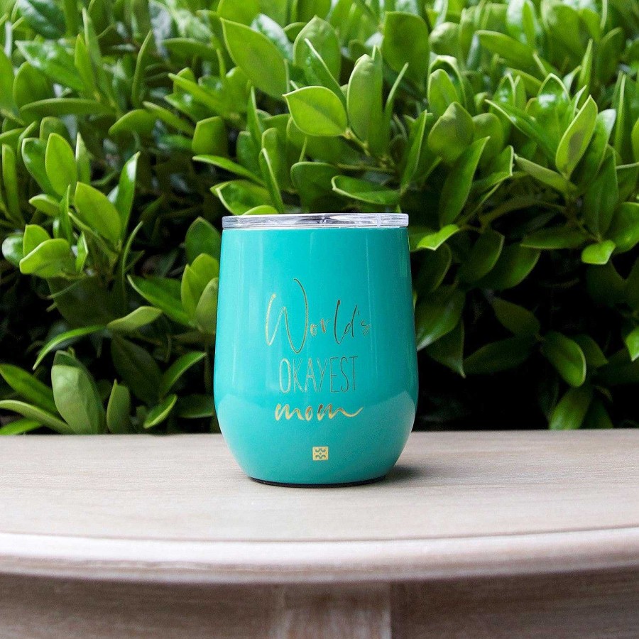 Home Decor Mary Square | World'S Okayest Mom' Stainless Drink Tumbler