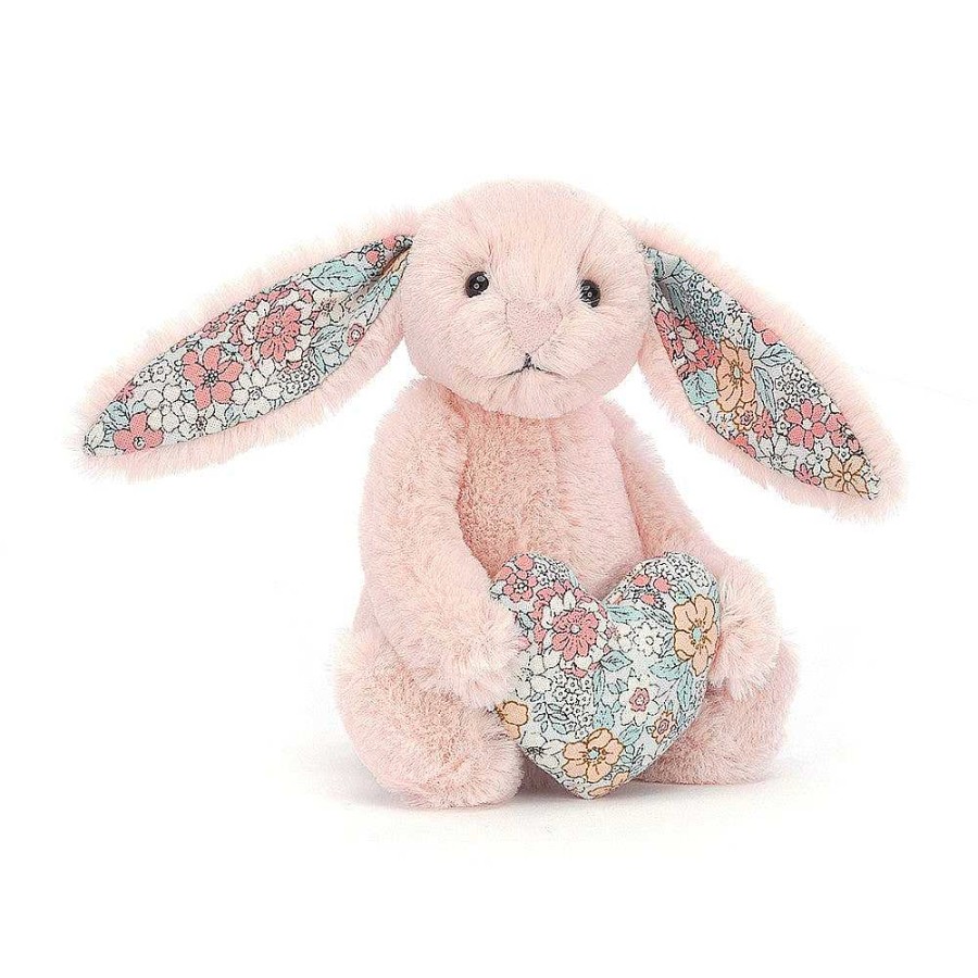 Home Decor Jellycat | Blossom Heart Blush Bunny By Jellycat