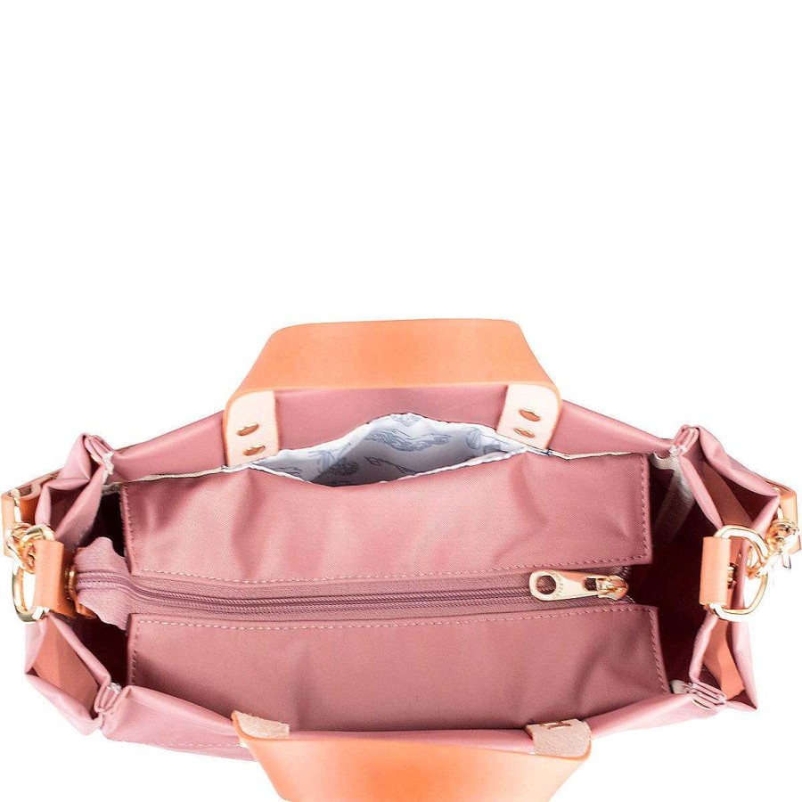 Accessories Boulevard Tote Bags | Joey Nylon Tote - Mauve (Ships In 1-2 Weeks)