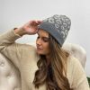 Accessories Prep Obsessed JTC Beanies | Luxury Cozy Printed Beanie - Gray Leopard