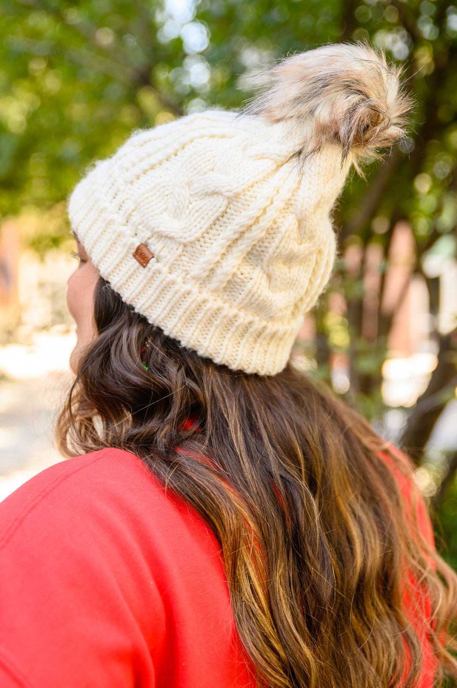 Accessories LHFourth Beanies | Cable Knit Cuffed Beanie In Ivory (Ships In 1-2 Weeks)