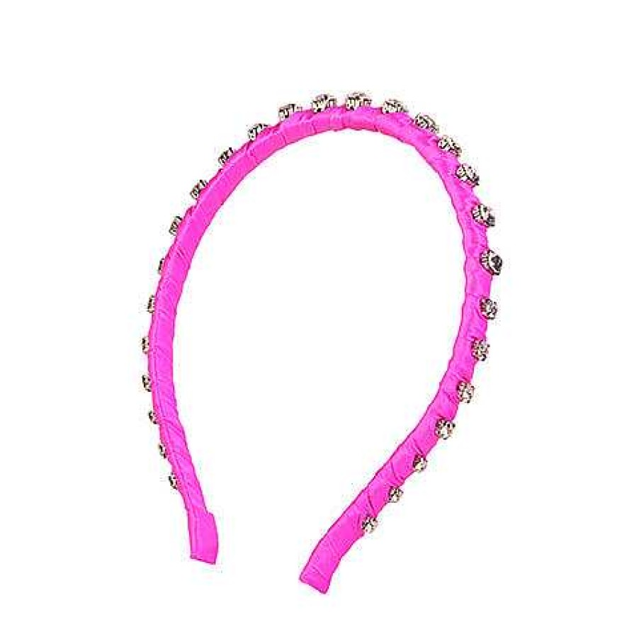 Accessories Lifeguard Press Headbands | Embellished Skinny Headband By Lilly Pulitzer - Havana Pink