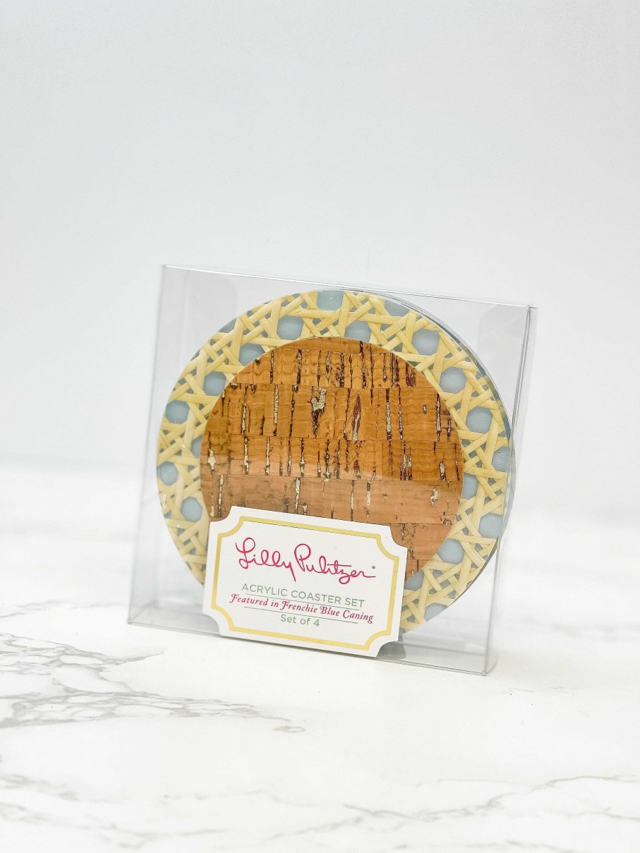 Home Decor Lifeguard Press | Coaster Set By Lilly Pulitzer - Caning