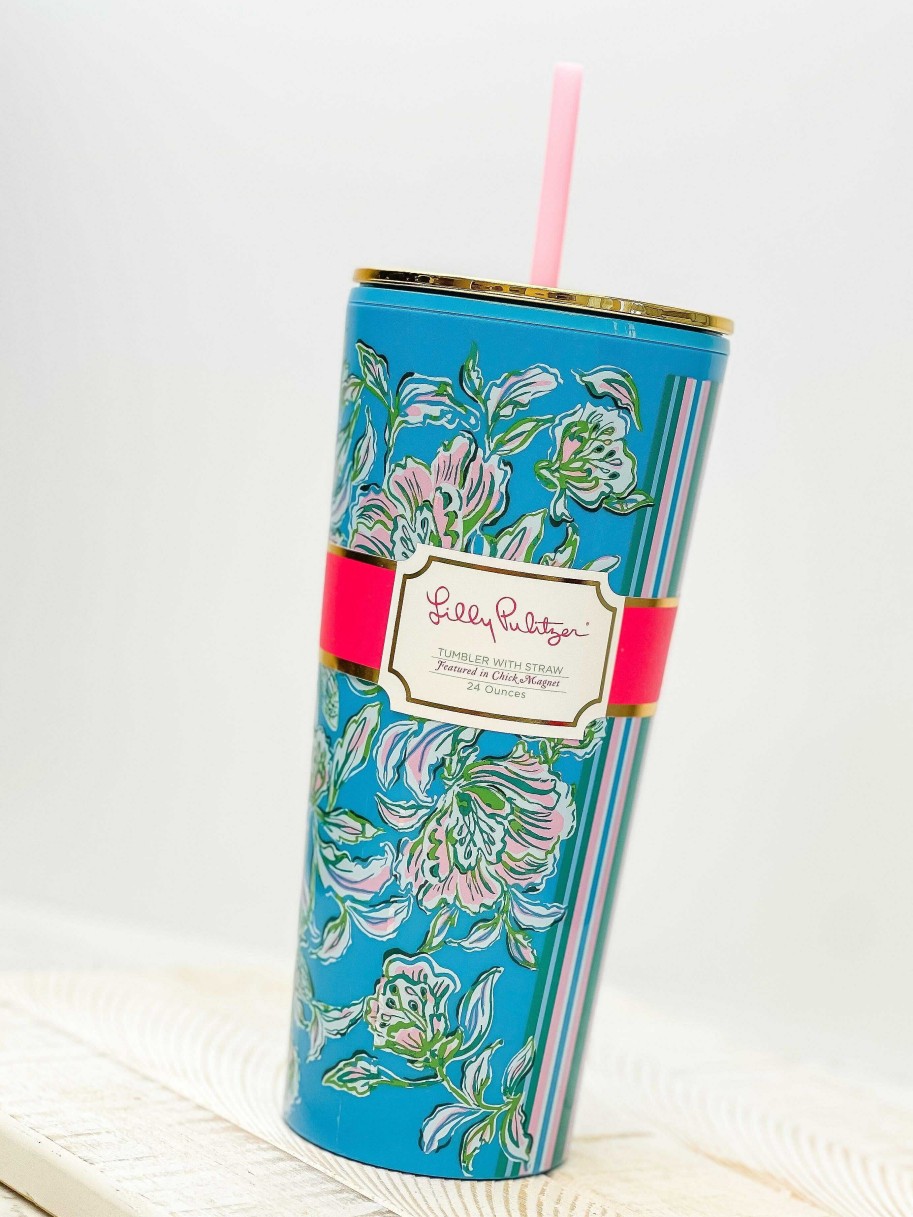 Home Decor Lifeguard Press | Tumbler With Straw By Lilly Pulitzer - Chick Magnet