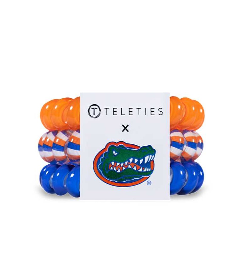 Accessories Teleties Hair Ties & Clips | Teleties Hair Tie - Large Band Pack Of 3 - University Of Florida