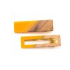 Accessories Ave Shops Hair Ties & Clips | Two Tone Hair Clip Set In Yellow (Ships In 1-2 Weeks)