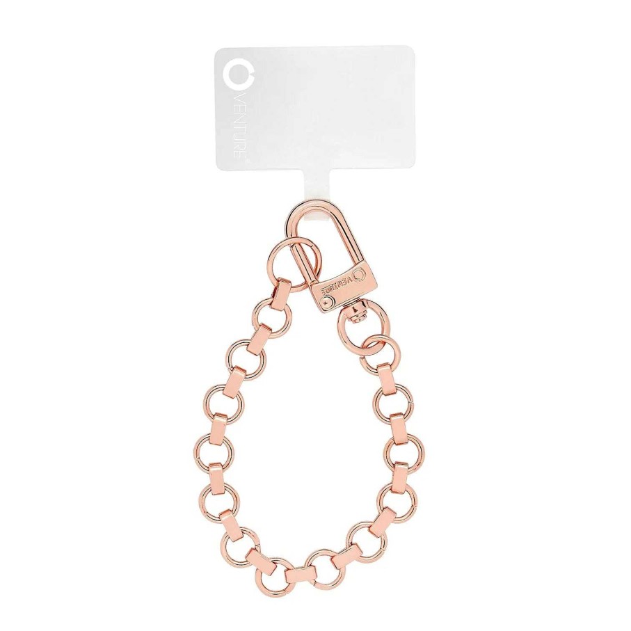 Accessories O-Venture Wristlets & Clutches | Market Live: Hook Me Up Hands-Free Phone Wristlet Chain - Rose Gold