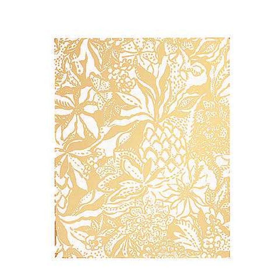 Home Decor Lifeguard Press | 3 Ring Binder By Lilly Pulitzer - Safari Sangria Gold