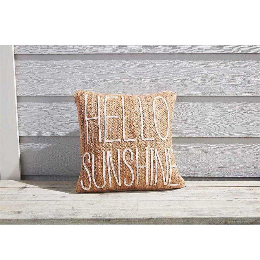 Home Decor Mud Pie | Hello Sunshine Pillow By Mud Pie