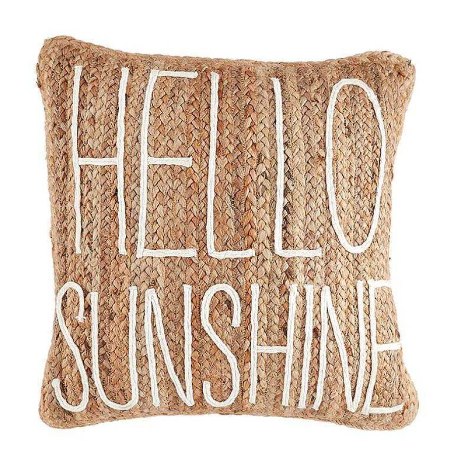 Home Decor Mud Pie | Hello Sunshine Pillow By Mud Pie