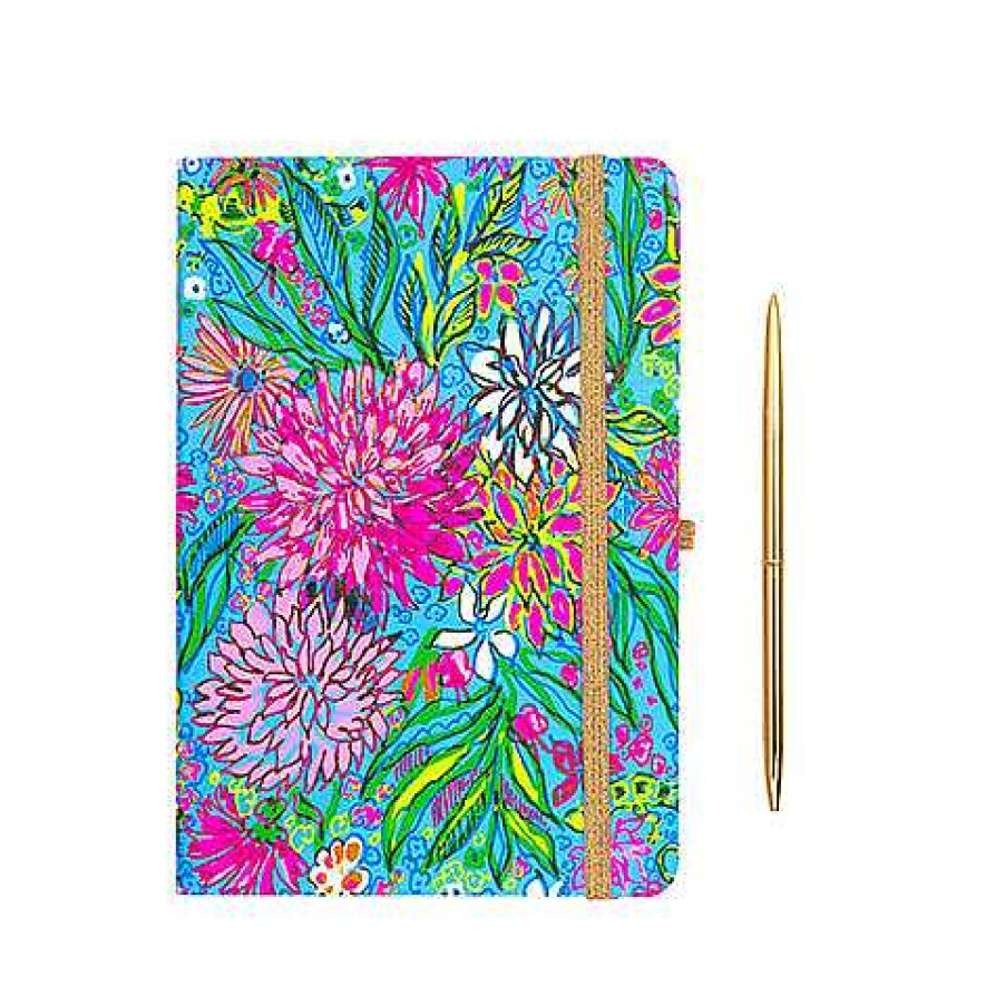 Home Decor Lifeguard Press | Journal With Pen By Lilly Pulitzer - Walking On Sunshine