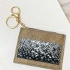 Accessories Prep Obsessed PR Wallets | Textured Leather Cardholder - Black Snakeskin