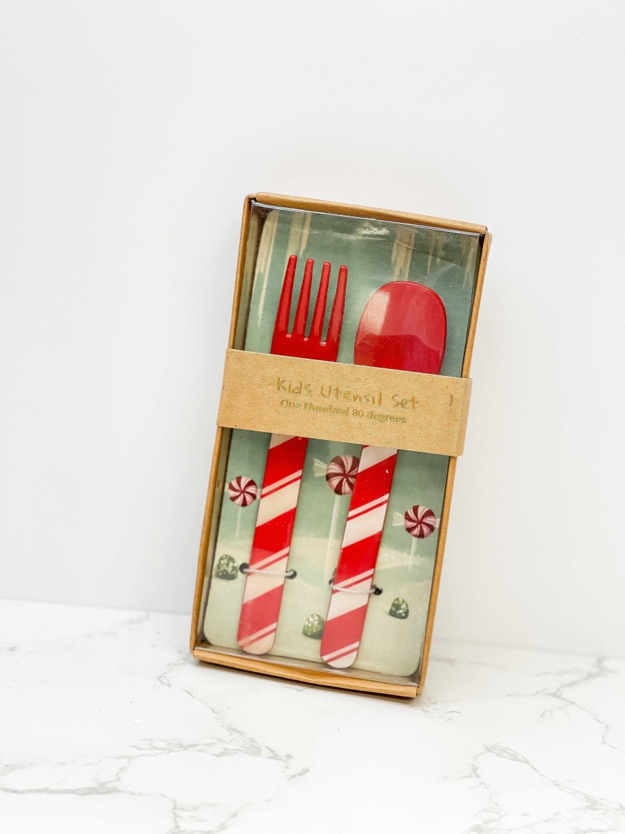 Home Decor One Hundred 80 Degrees | Christmas Kid'S Utensil Set