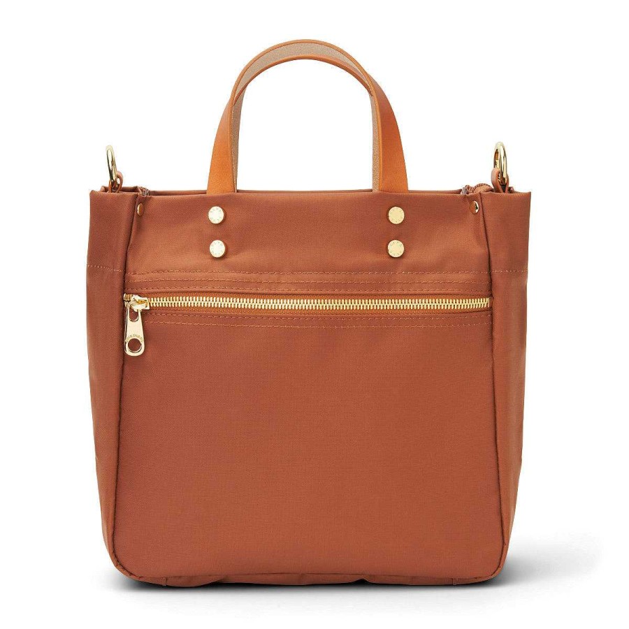 Accessories Boulevard Tote Bags | Joey Canvas Tote - Cognac (Ships In 1-2 Weeks)