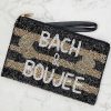 Accessories Prep Obsessed TL Wristlets & Clutches | Bach & Boujee' Beaded Zip Wristlet