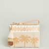 Accessories Spartina Wristlets & Clutches | Natural Palm Beach Maci Wristlet By Spartina