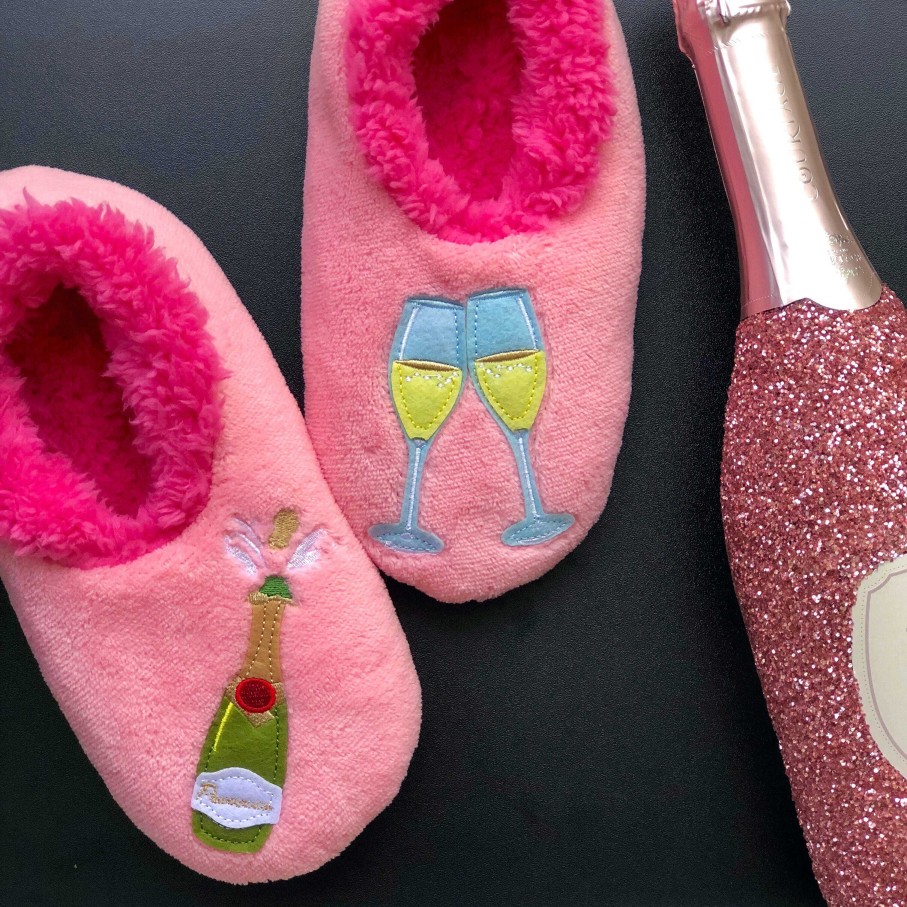 Shoes Snoozies! | Snoozies! Slippers - Poppin' Prosecco - Pink