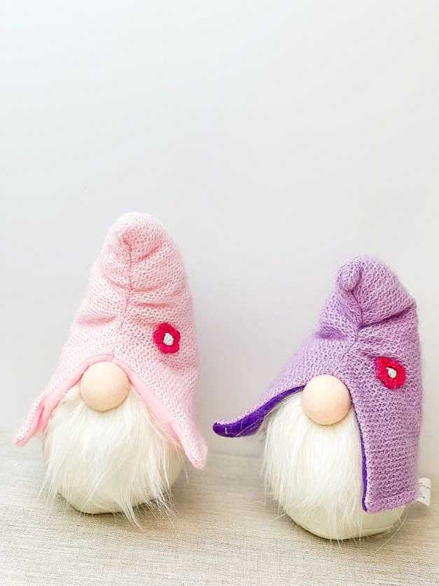 Home Decor Delton | Spring Time Knit Hat Gnome Set