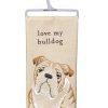 Home Decor Primitives By Kathy | Love My Bulldog' Dish Towel