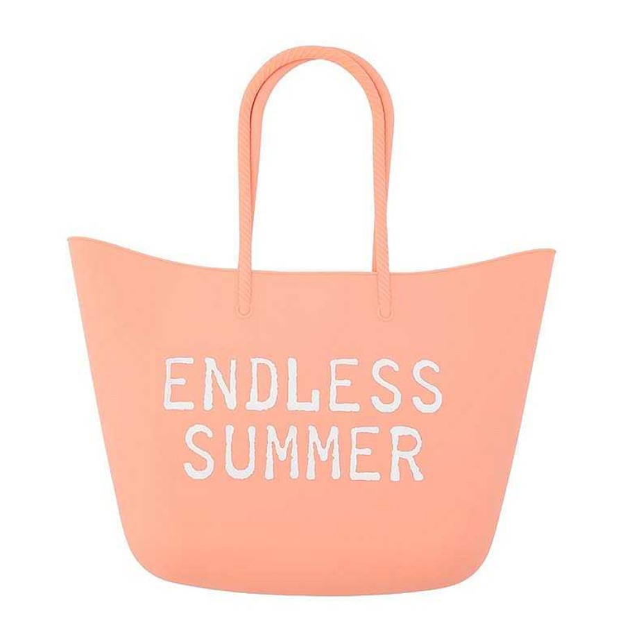 Accessories Mud Pie Tote Bags | Pool Silicone Cooler Totes By Mud Pie