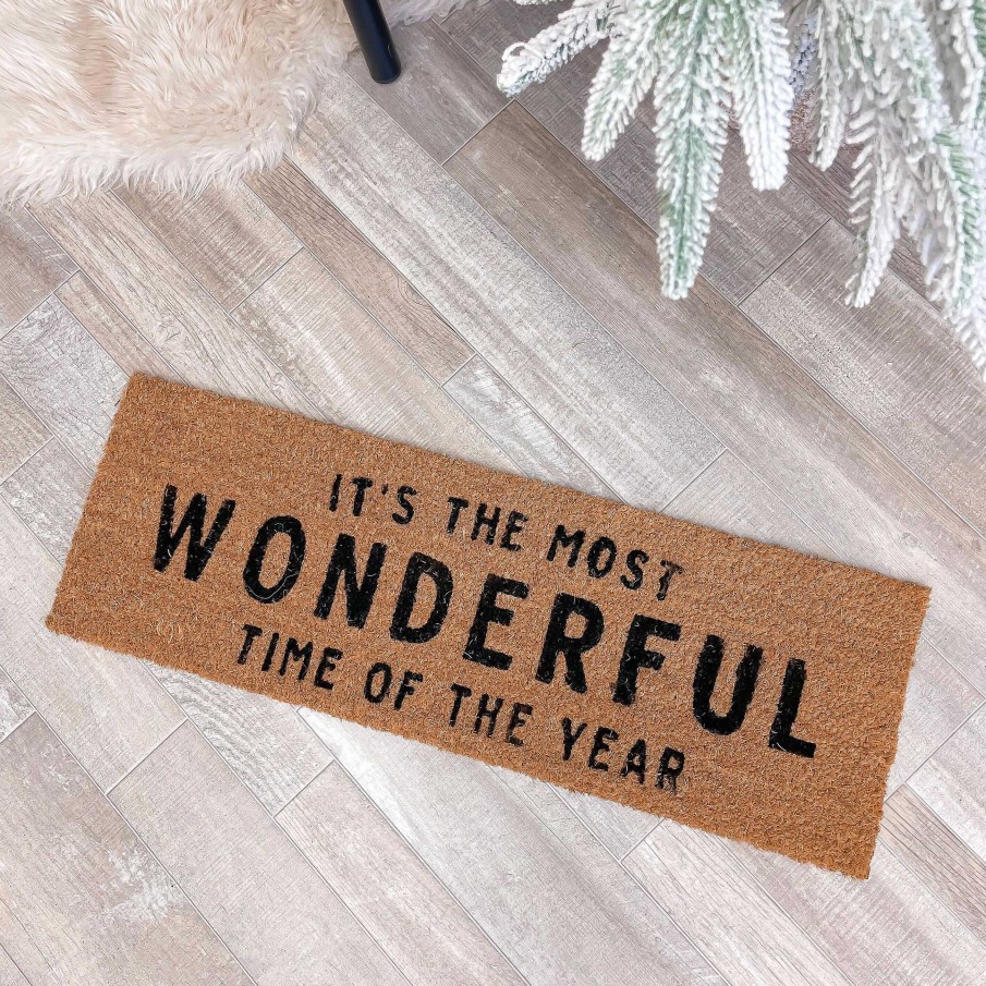 Home Decor Santa Barbara | It'S The Most Wonderful Time Of The Year' Coir Doormat