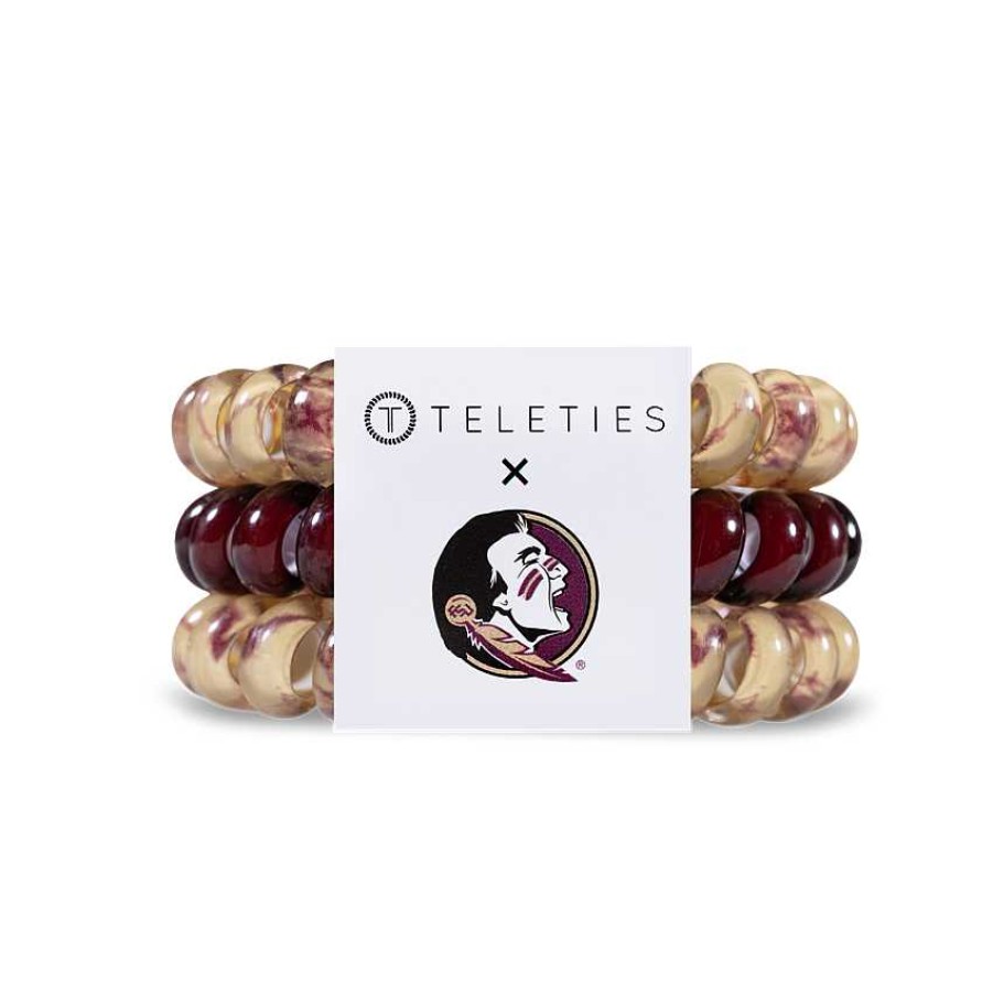 Accessories Teleties Hair Ties & Clips | Teleties Hair Tie - Large Band Pack Of 3 - Florida State University