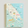 Home Decor Spartina | Ruled Spiral Florida Notebook By Spartina