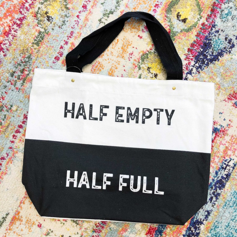 Home Decor DII | Half Full' Printed Tote