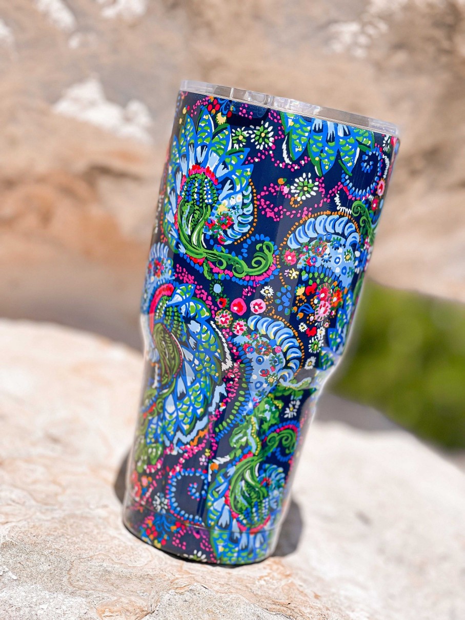 Home Decor Lifeguard Press | Insulated 30 Oz Tumbler By Lilly Pulitzer - Take Me To The Sea