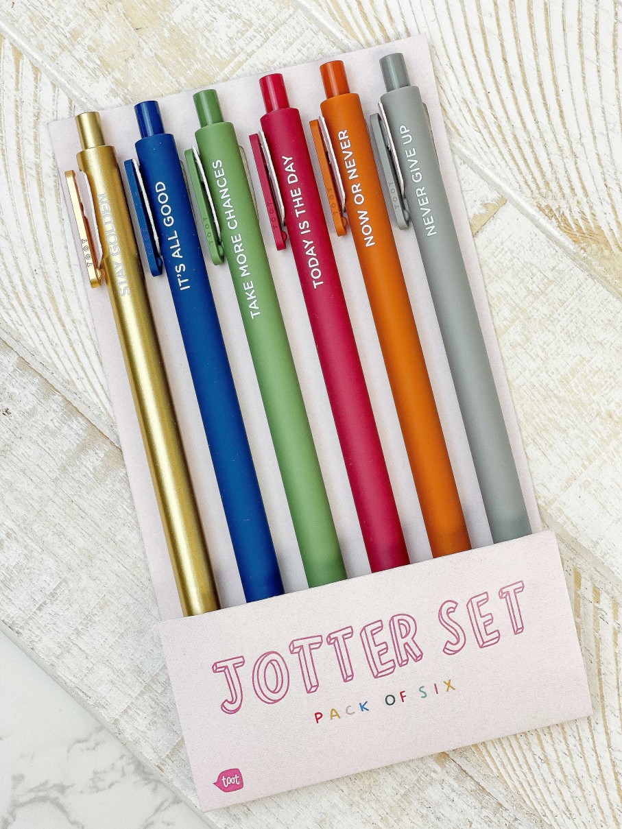 Home Decor Talking Out of Turn | Jotter Pens Set Of 6 - Now Or Never