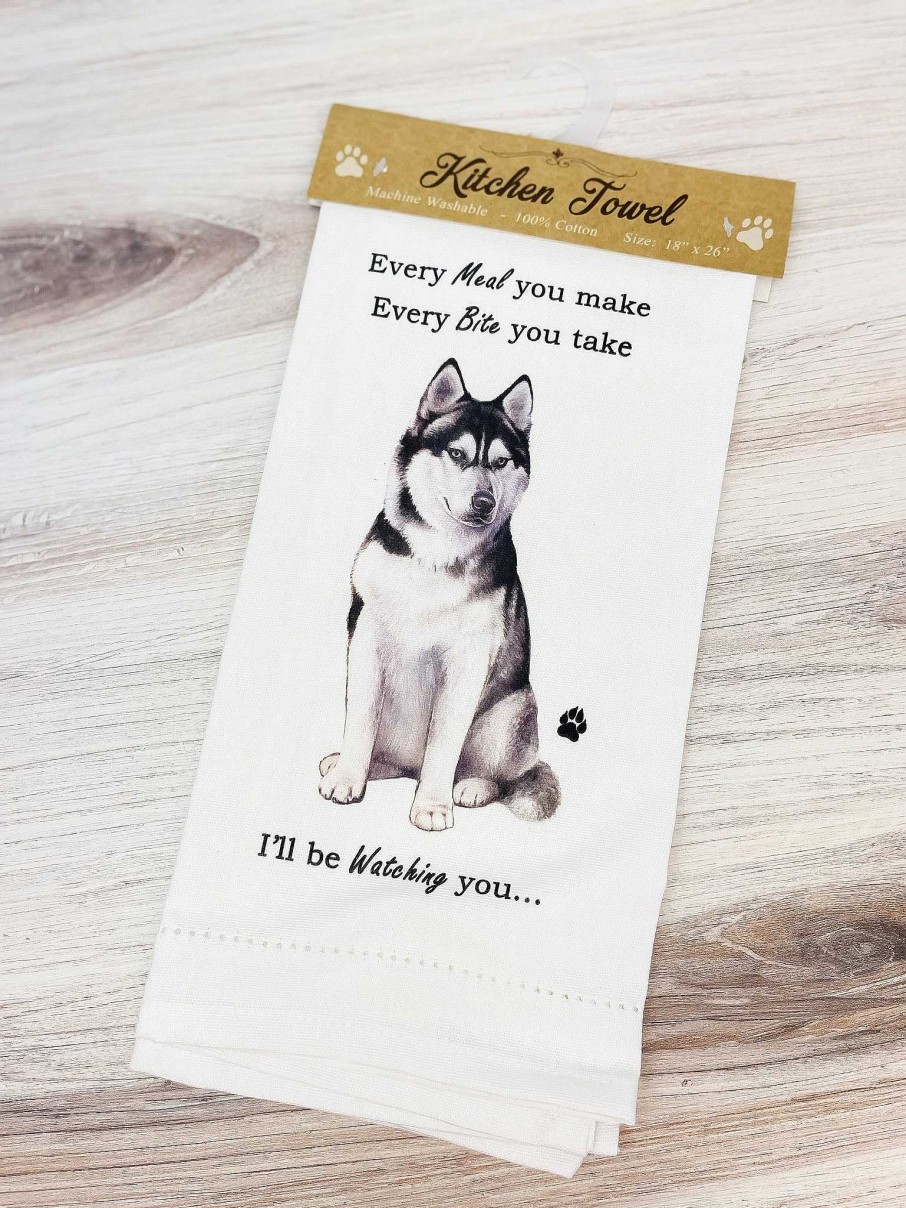 Home Decor E&S Pets | Siberian Husky Kitchen Towel