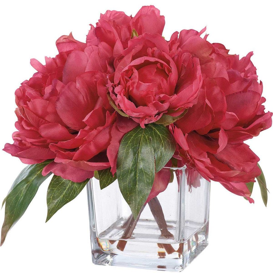 Home Decor Primitives By Kathy | Red Peonies Vase