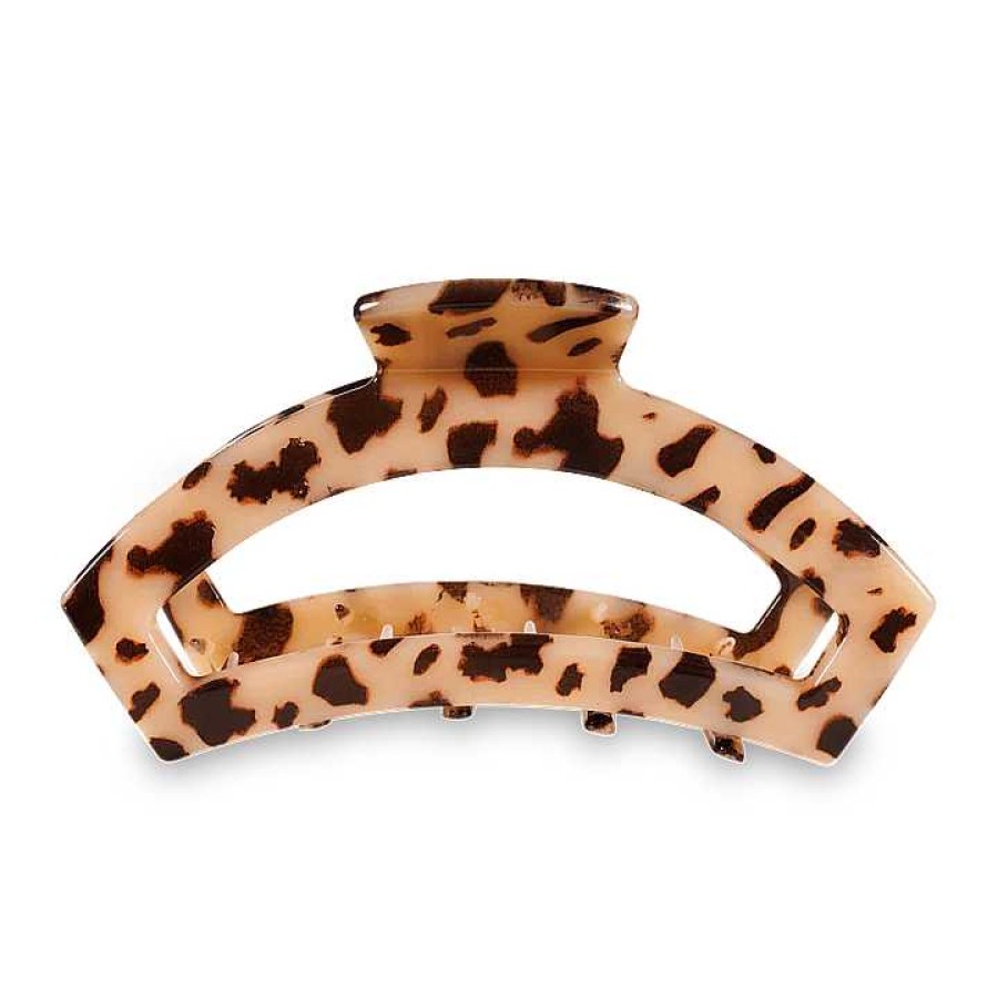 Accessories Teleties Hair Ties & Clips | Large Teleties Open Claw Clip - Blonde Tortoise